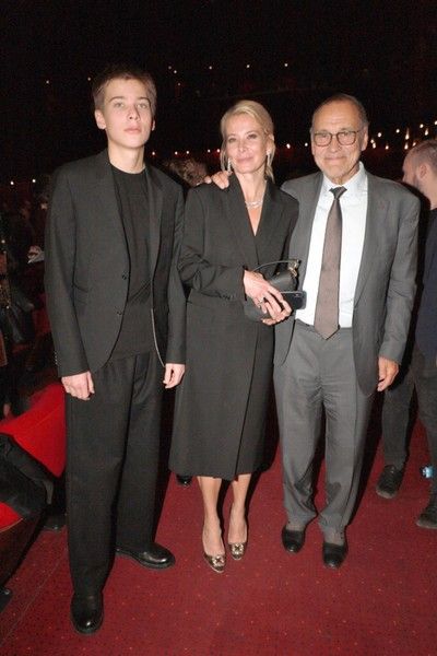 Петр Кончаловский с родителями на премьере к/ф "Грех", 2019 г.