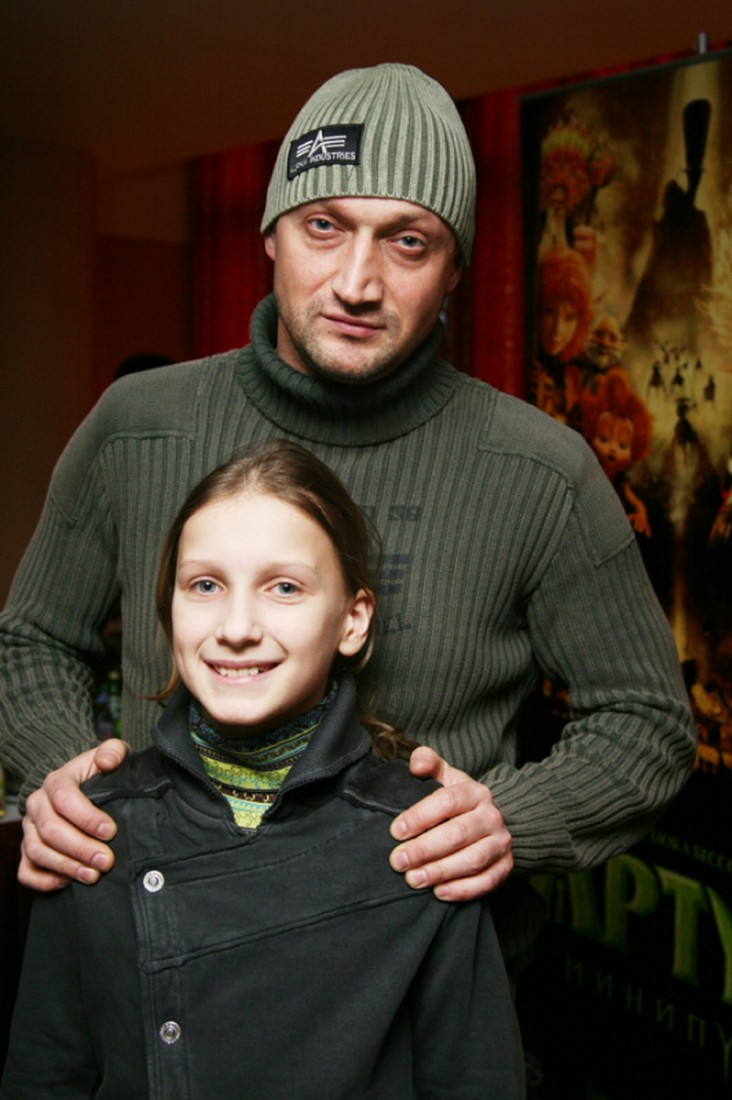 Полина Куценко с отцом, 2006 г.