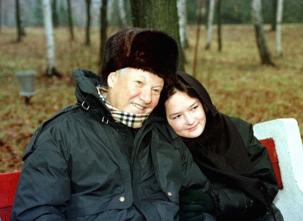 Мария Окулова с Борисом Ельциным