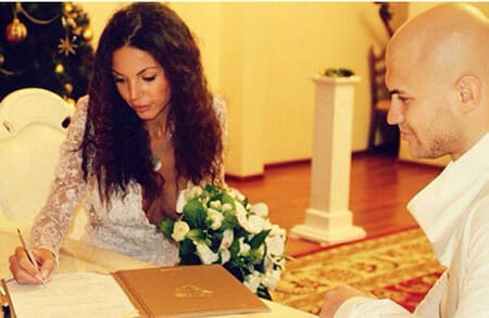 Свадебное фото Джигана и Оксаны Самойловой