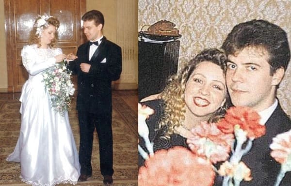 Дмитрий Медведев с женой Светланой в молодости