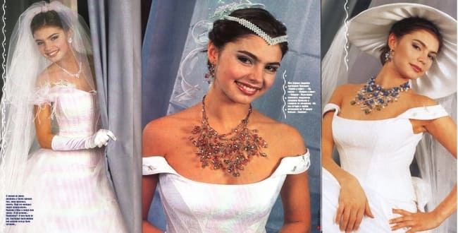 Алина Кабаева в свадебном платье