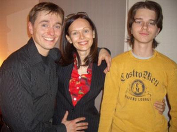 Сергей и Ирина Безруковы, сын Ирины от Леванова