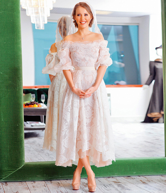 Свадебное платье Собчак с Виторганом, 2013