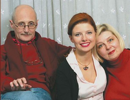 Эмилия Спивак с родителями