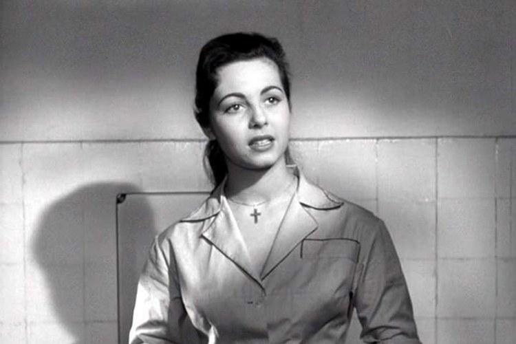 Первая роль Мишель Мерсье, фильм «Ответный удар», 1957 г.