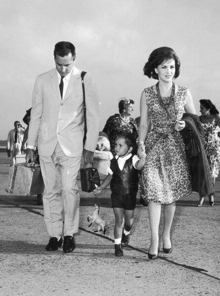 Джина с мужем и сыном, 1961 г.