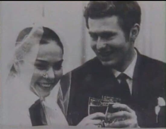 Свадебное фото Жириновского и Галины Лебедевой