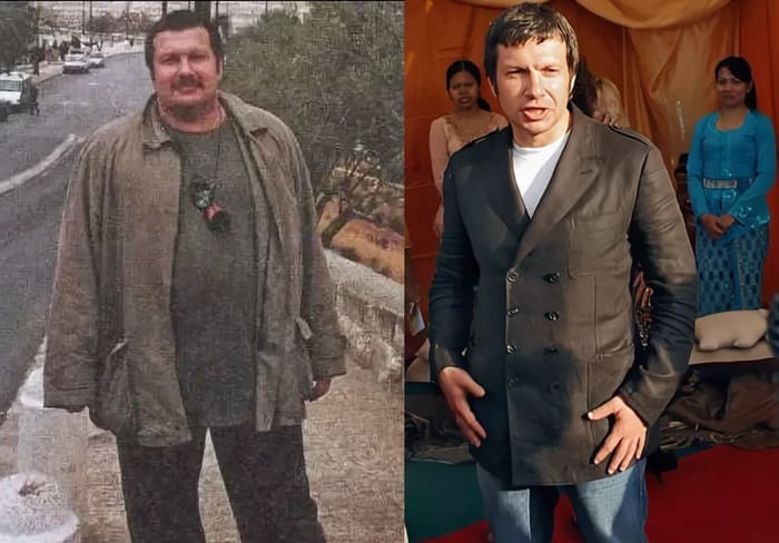 Владимир Соловье до и после похудения в 2000-е